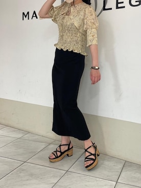 マジェスティックレゴン天王寺ミオ店スタッフさん(レディース・159cm)の夏コーディネート