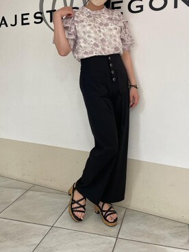 マジェスティックレゴン天王寺ミオ店スタッフさん(レディース・159cm)の夏コーディネート