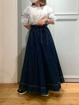 マジェスティックレゴン天王寺ミオ店スタッフさん（レディース・145cm）の夏コーディネート