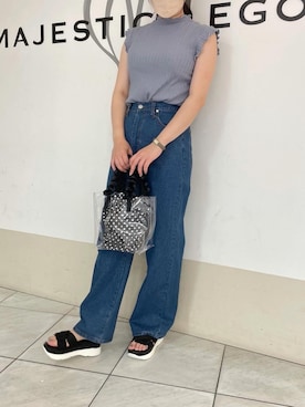 マジェスティックレゴン天王寺ミオ店スタッフさん（レディース・159cm）の夏コーディネート