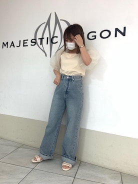 マジェスティックレゴン天王寺ミオ店スタッフさん（レディース・145cm）の夏コーディネート