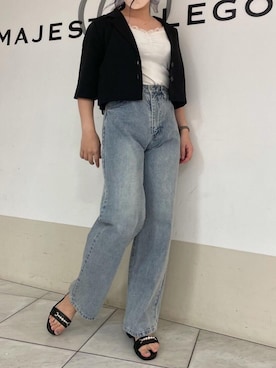 マジェスティックレゴン天王寺ミオ店スタッフさん（レディース・159cm）の夏コーディネート