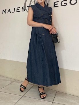 マジェスティックレゴン天王寺ミオ店スタッフさん（レディース・159cm）の夏コーディネート