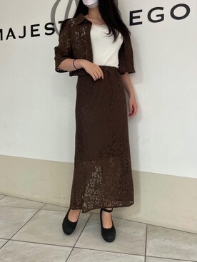 マジェスティックレゴン天王寺ミオ店スタッフさん（レディース・159cm）の夏コーディネート