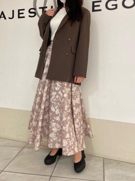 マジェスティックレゴン天王寺ミオ店スタッフさん（レディース・159cm）の夏コーディネート