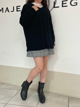 マジェスティックレゴン天王寺ミオ店スタッフさん(レディース・159cm)の秋コーディネート