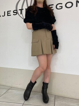 マジェスティックレゴン天王寺ミオ店スタッフさん（レディース・159cm）の秋コーディネート