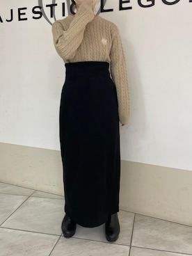 マジェスティックレゴン天王寺ミオ店スタッフさん（レディース・145cm）の秋コーディネート