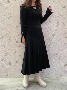 マジェスティックレゴン天王寺ミオ店スタッフさん（レディース・159cm）の秋コーディネート