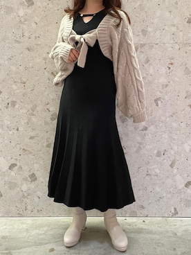 マジェスティックレゴン天王寺ミオ店スタッフさん（レディース・159cm）の秋コーディネート