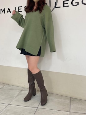 マジェスティックレゴン天王寺ミオ店スタッフさん（レディース・159cm）の秋コーディネート