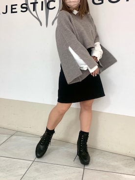 マジェスティックレゴン天王寺ミオ店スタッフさん（レディース・145cm）の秋コーディネート