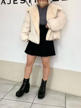 マジェスティックレゴン天王寺ミオ店スタッフさん（レディース・145cm）の秋コーディネート