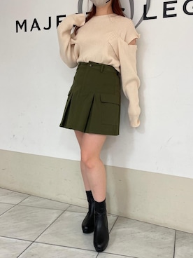 マジェスティックレゴン天王寺ミオ店スタッフさん（レディース・159cm）の冬コーディネート