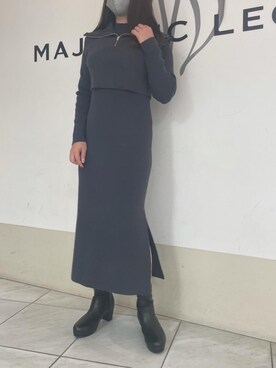 マジェスティックレゴン天王寺ミオ店スタッフさん（レディース・159cm）の冬コーディネート