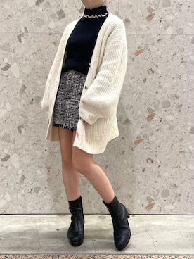 マジェスティックレゴン天王寺ミオ店スタッフさん（レディース・145cm）の冬コーディネート