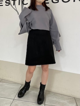 マジェスティックレゴン天王寺ミオ店スタッフさん（レディース・145cm）の冬コーディネート