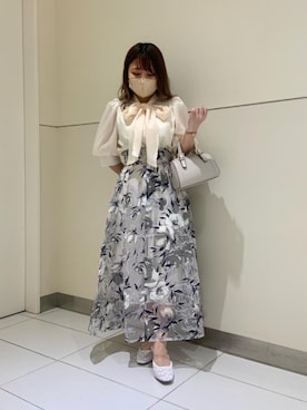 「ネイル」｜「アイテム（サンダル）」を使った、マジェスティックレゴン天王寺ミオ店スタッフさん（レディース・145cm）の春コーディネート