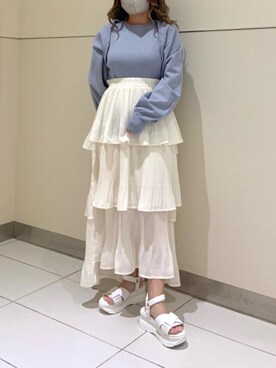 マジェスティックレゴン天王寺ミオ店スタッフさん（レディース・145cm）の春コーディネート