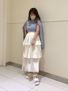 マジェスティックレゴン天王寺ミオ店スタッフさん（レディース・145cm）の春コーディネート