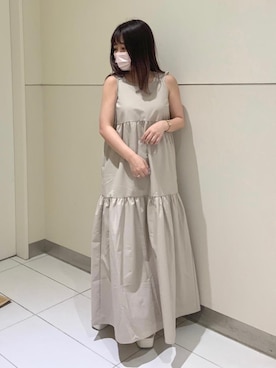 「ネイル」｜「アイテム（サンダル）」を使った、マジェスティックレゴン天王寺ミオ店スタッフさん（レディース・145cm）の春コーディネート