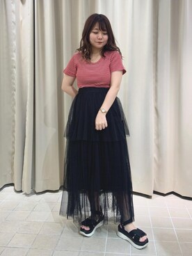マジェスティックレゴン天王寺ミオ店スタッフさん(レディース・145cm)の夏コーディネート