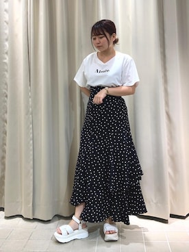 マジェスティックレゴン天王寺ミオ店スタッフさん（レディース・145cm）の夏コーディネート