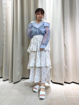 マジェスティックレゴン天王寺ミオ店スタッフさん（レディース・145cm）の夏コーディネート