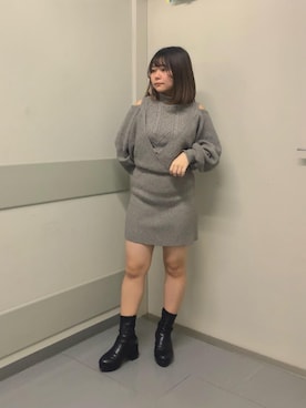 「イエべ秋」｜「アイテム（ワンピース/ドレス）」を使った、マジェスティックレゴン天王寺ミオ店スタッフさん（レディース・145cm）の秋コーディネート