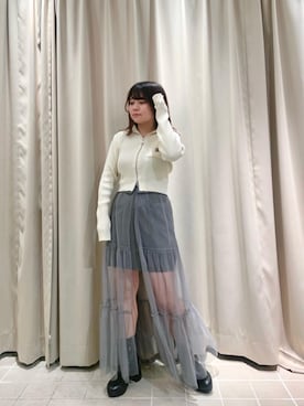 「イエべ秋」｜「アイテム（ブーツ）」を使った、マジェスティックレゴン天王寺ミオ店スタッフさん（レディース・145cm）の冬コーディネート