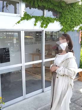 「A part by（アパートバイ）のアイテム（トレンチコート）」を使った、i2m_さん（レディース・161cm）の春コーディネート