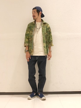 「Scye（サイ）のアイテム（パンツ）」を使った、Naoki_Sakumaさん（メンズ・181cm）の夏コーディネート