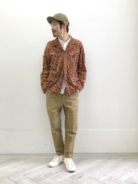 「Scye（サイ）のアイテム（パンツ）」を使った、Naoki_Sakumaさん（メンズ・181cm）の秋コーディネート