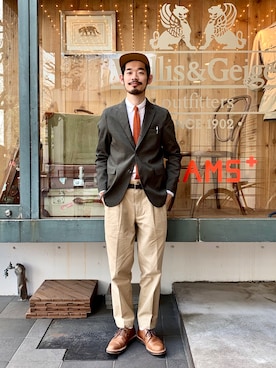 「BEAMS PLUS（ビームスプラス）のアイテム」を使った、Naoki_Sakumaさん（メンズ・181cm）の春コーディネート