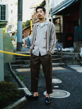 「MOJITO（モヒート）のアイテム」を使った、Naoki_Sakumaさん（メンズ・181cm）の春コーディネート