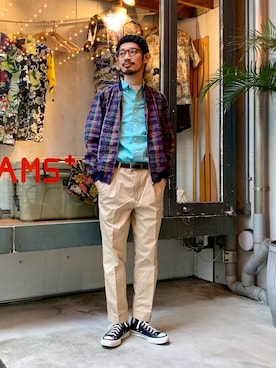 「ＩＶＹ」｜「アイテム（ブルゾン）」を使った、Naoki_Sakumaさん（メンズ・181cm）の夏コーディネート