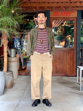 Naoki_Sakumaさん（メンズ・181cm）の夏コーディネート