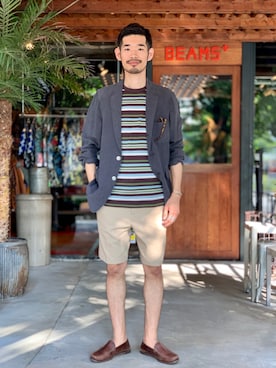 「Atlantic Works（アトランティックワークス）のアイテム」を使った、Naoki_Sakumaさん（メンズ・181cm）の夏コーディネート