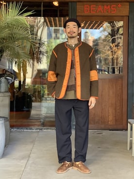 BEAMS PLUS(ビームスプラス)の「BEAMS PLUS / ニット パッチワーク ...