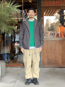 「アイテム（ブルゾン）」を使った、Naoki_Sakumaさん（メンズ・181cm・30代）の冬コーディネート
