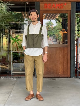 ALDENのモカシン/デッキシューズを使った人気ファッション