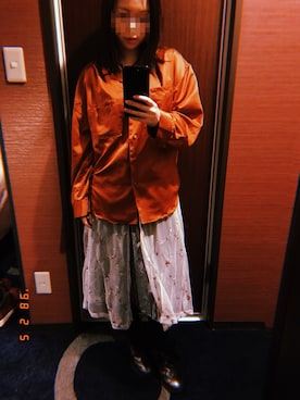 「アイテム（ブーツ、シルバー系）」を使った、ラジオ子ちゃんさん（レディース・157cm）の冬コーディネート