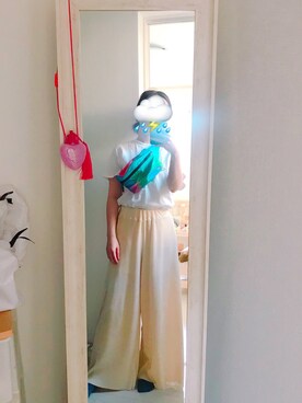 「I&ME（アイアンドミー）のアイテム」を使った、ラジオ子ちゃんさん（レディース・157cm）の春コーディネート