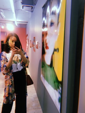 「I&ME（アイアンドミー）のアイテム」を使った、ラジオ子ちゃんさん（レディース・157cm）の春コーディネート