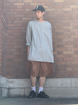 「CDG（シーディージー）のアイテム（帽子）」を使った、sugurulimさん（メンズ・176cm）の夏コーディネート