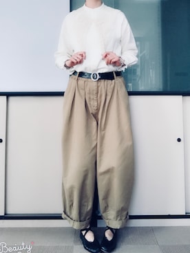 「OPERA（オペラ）のアイテム」を使った、Haze大脚怪さん（レディース・174cm）の春コーディネート