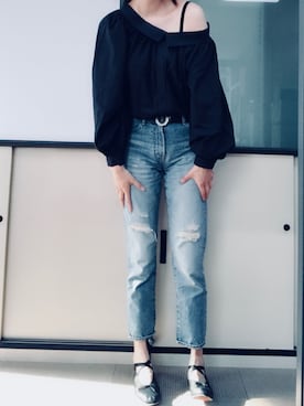 「OPERA（オペラ）のアイテム」を使った、Haze大脚怪さん（レディース・174cm）の春コーディネート