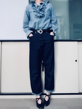 「OPERA（オペラ）のアイテム」を使った、Haze大脚怪さん（レディース・174cm）の春コーディネート