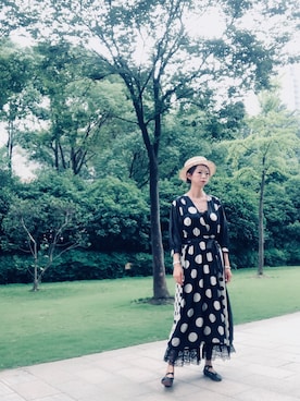 「OPERA（オペラ）のアイテム」を使った、Haze大脚怪さん（レディース・174cm）の夏コーディネート