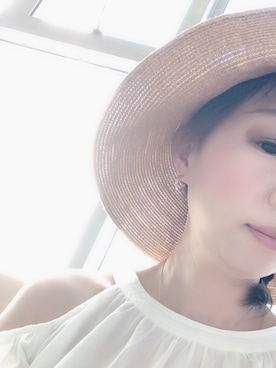 「OVERRIDE（オーバーライド）のアイテム（サンバイザー）」を使った、Haze大脚怪さん（レディース・174cm）の夏コーディネート
